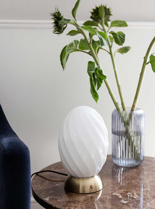 TWIST BORD LAMP EGG Ø150