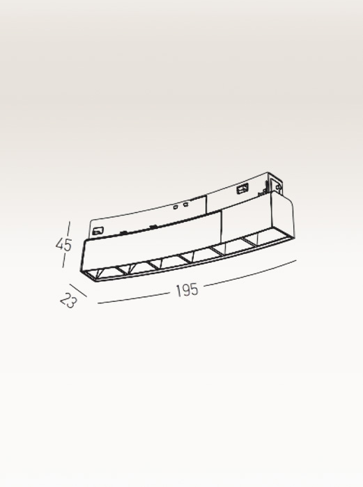 CURVED TRACK MAGNETIC SYSTEM 22099