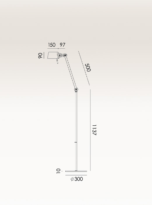 BOLT 1arm floor long