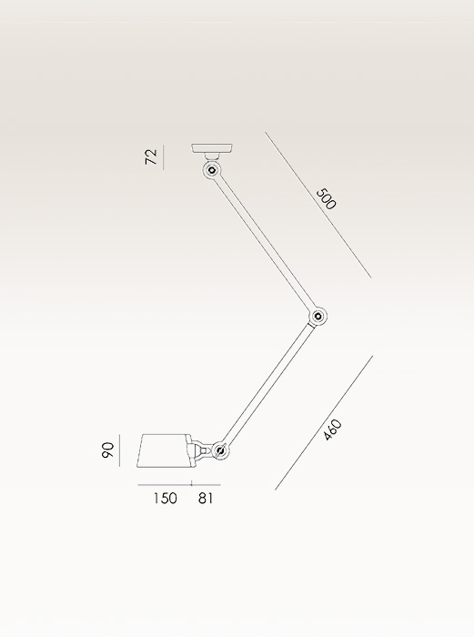 BOLT ceiling 2arm sidefit