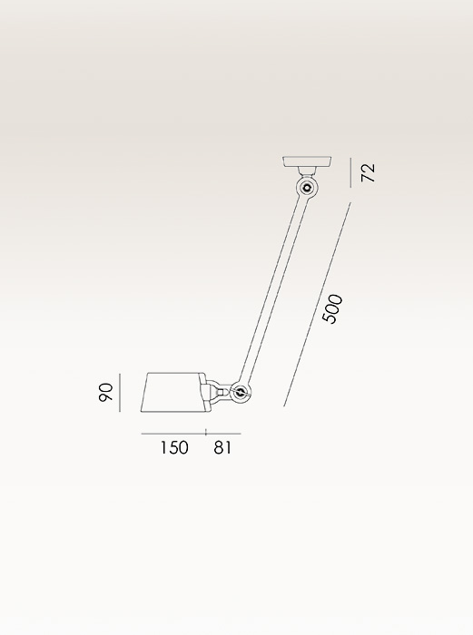 BOLT ceiling 1arm sidefit